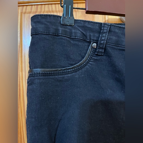 High Waisted Black Distressed Ripped Jeans - Picture 4 of 7